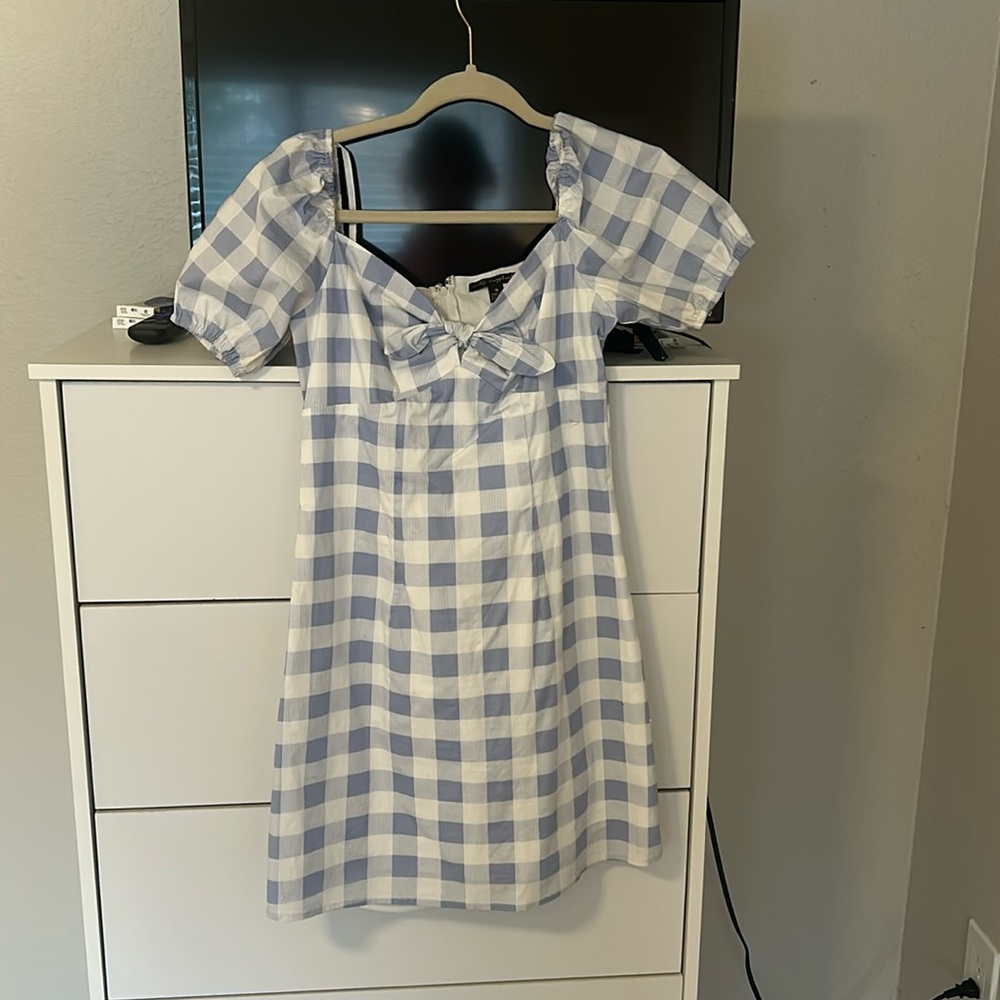 Blue and white Dress